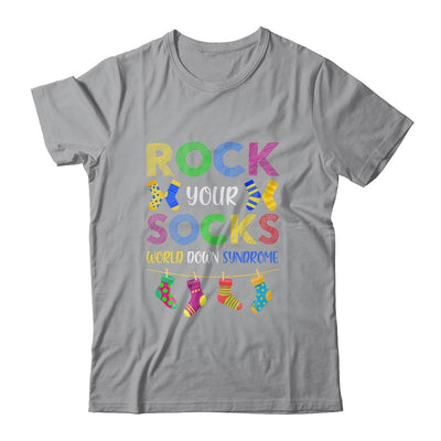 World Down Syndrome Day Awareness Rock Your Socks-T-Shirt & Hoodie-Classic T-Shirt-Sport Grey