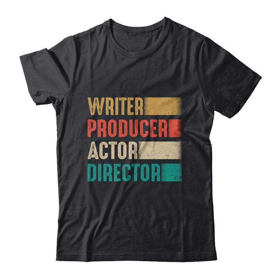 Writer Producer Actor Director Filmmaker Gifts Movie Theater-T-Shirt & Hoodie-Classic T-Shirt-Black