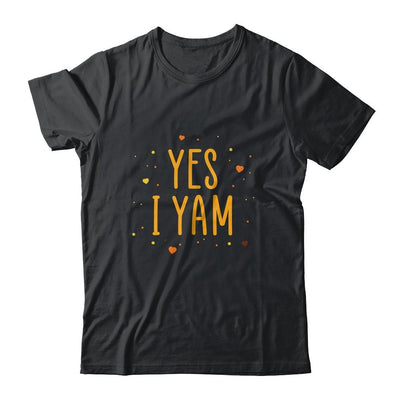 Yes I Yam She's My Sweet Potato Matching Couple Gift-T-Shirt & Hoodie-Classic T-Shirt-Black