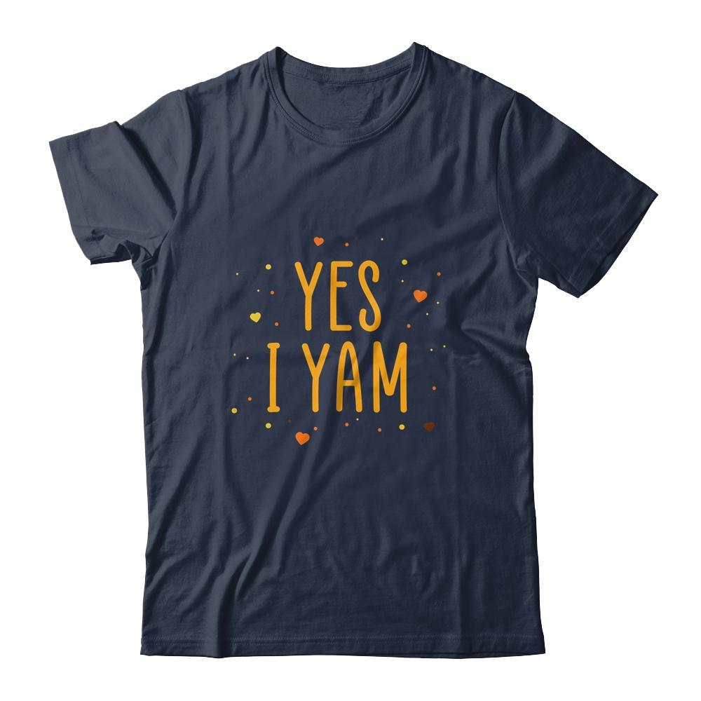 Yes I Yam She's My Sweet Potato Matching Couple Gift-T-Shirt & Hoodie-Classic T-Shirt-Navy