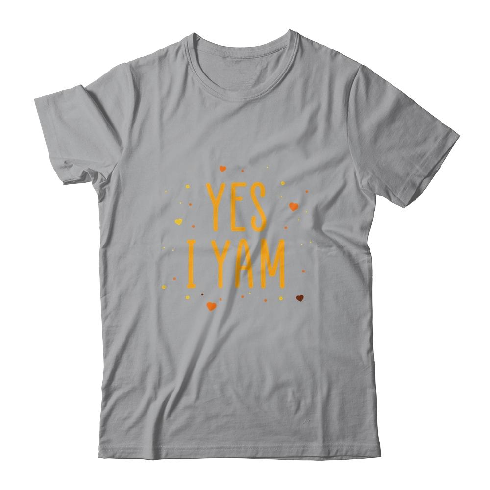 Yes I Yam She's My Sweet Potato Matching Couple Gift-T-Shirt & Hoodie-Classic T-Shirt-Sport Grey