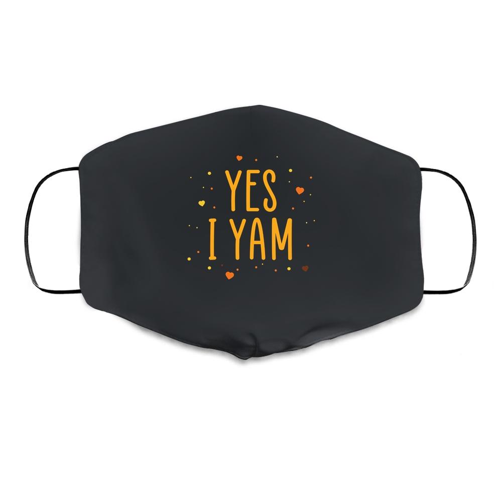 Yes I Yam She's My Sweet Potato Matching Couple Gift Cloth Face Mask
