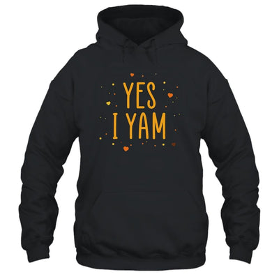 Yes I Yam She's My Sweet Potato Matching Couple Gift-T-Shirt & Hoodie-Pullover Hoodie-Black
