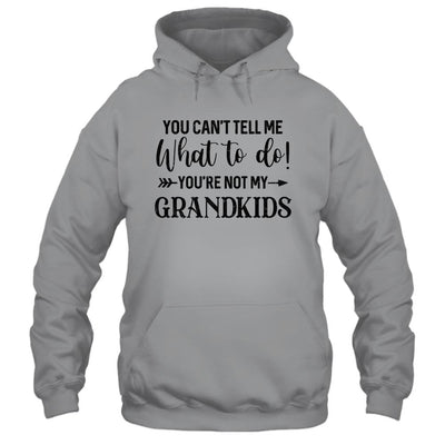 You Can't Tell Me What To Do You're Not My Grandkids-T-Shirt & Hoodie-Pullover Hoodie-Sport Grey