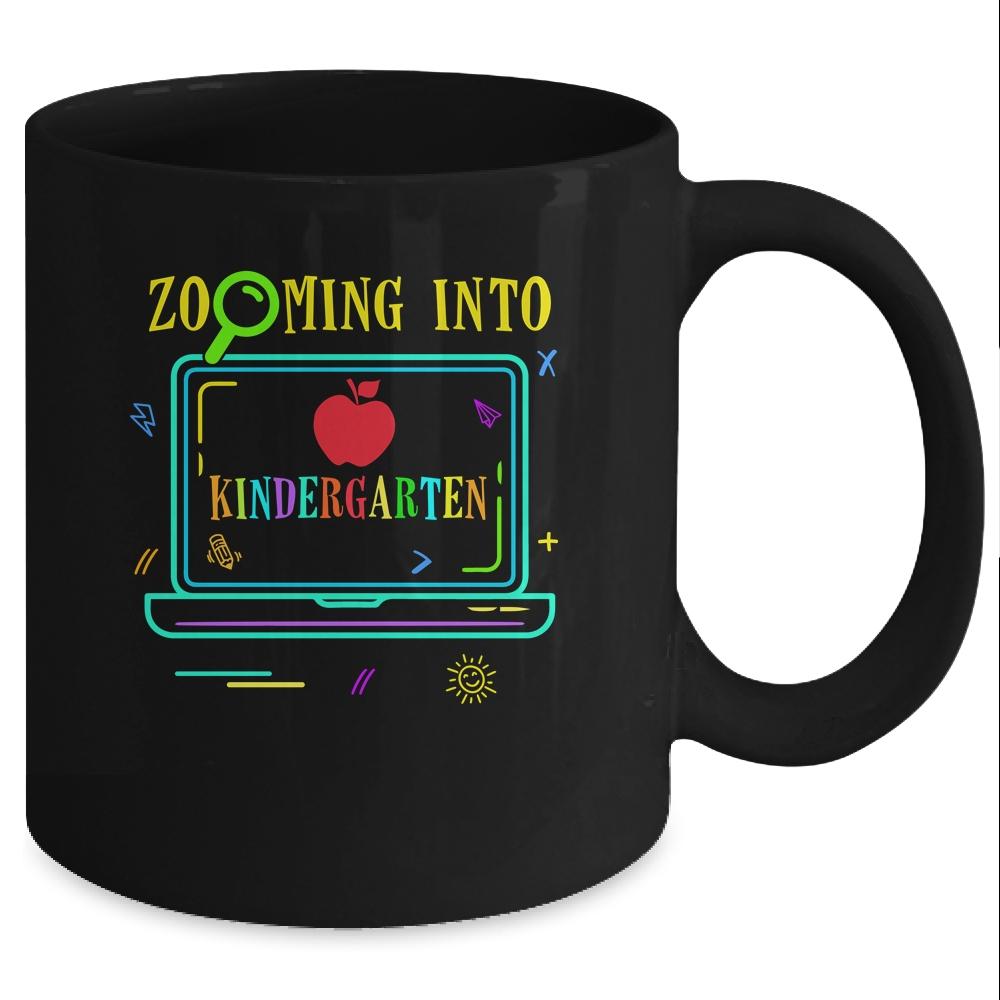 Zooming Into Kindergarten Virtual Back to School Mug-Coffee Mug-Mug-Black