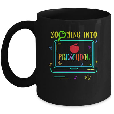 Zooming Into Preschool Virtual Back to School Mug-Coffee Mug-Mug-Black