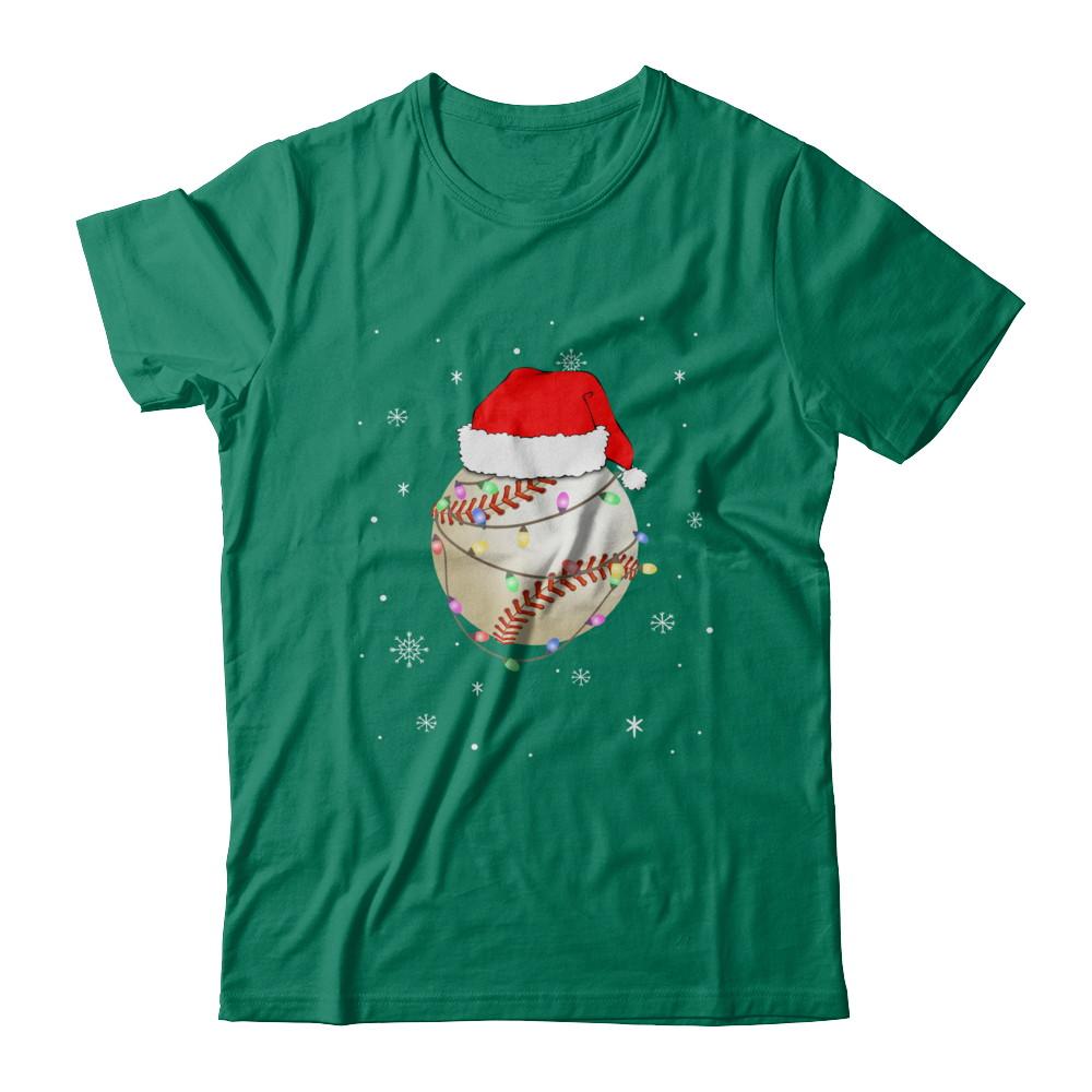 Santa Hat Baseball Christmas Gifts-T-Shirt & Sweatshirt-Classic T-Shirt-Kelly Green