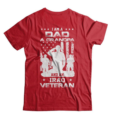 I'm A Dad A Grandpa And An Iraq Veteran-T-Shirt & Hoodie-Classic T-Shirt-Red