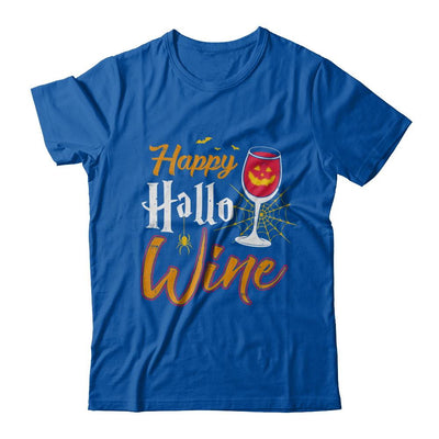 Happy Hallo Wine Funny Halloween-T-Shirt & Sweatshirt-Premium T-Shirt-Royal