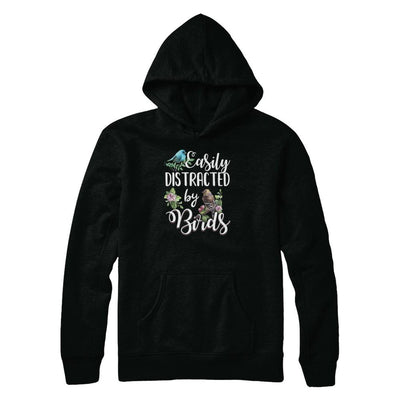 Easily Distracted By Birds-T-Shirt & Tank Top-Pullover Hoodie-Black