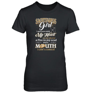 I'm A Sagittarius Girl Lipstick November December Funny Zodiac Birthday-T-Shirt & Tank Top-Women's T-Shirt-Black