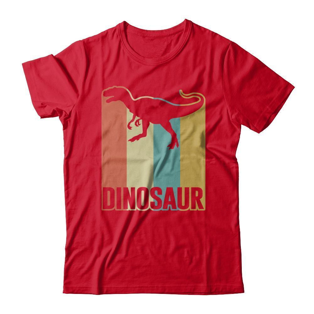 Classic Vintage Retro Style Dinosaur-T-Shirt & Hoodie-Premium T-Shirt-Red