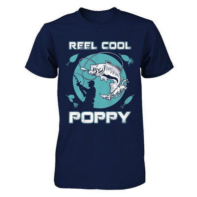 Reel Cool Poppy-T-Shirt & Hoodie-Classic T-Shirt-Navy