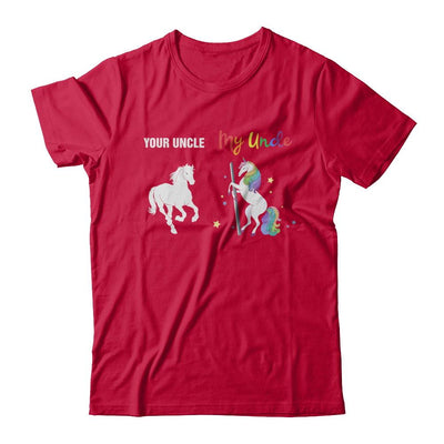 Your Uncle My Uncle Unicorn Funny LGBT Gay Pride-T-Shirt & Hoodie-Classic T-Shirt-Red