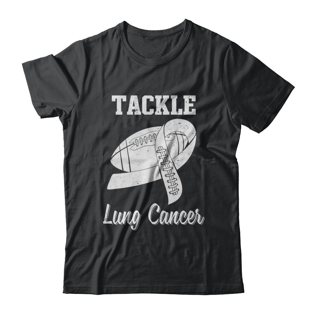 Football Survivor Tackle Clear Lung Cancer Awareness