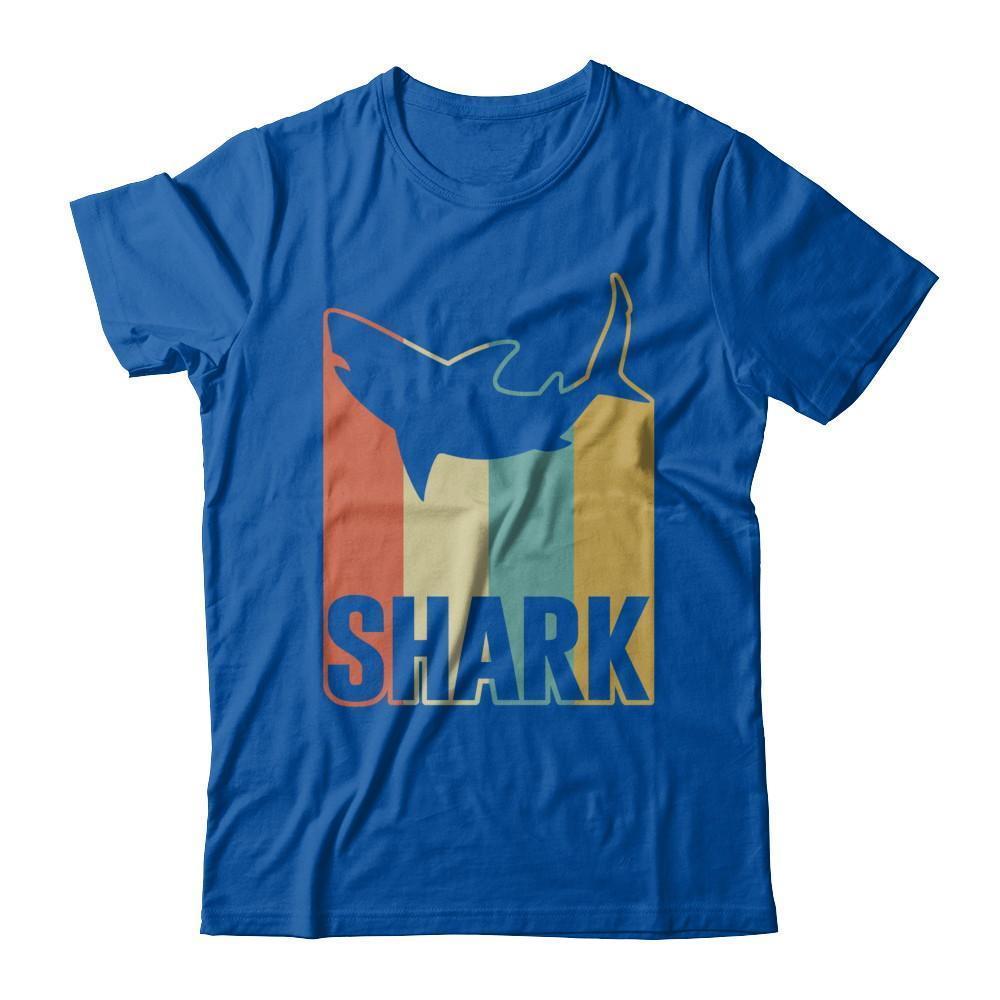 Classic Vintage Retro Style Shark-T-Shirt & Hoodie-Premium T-Shirt-Royal