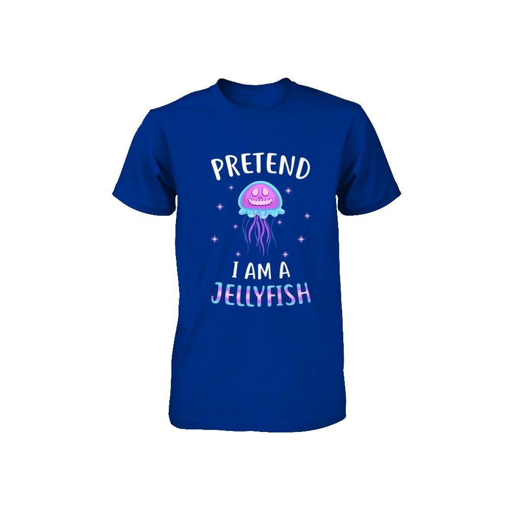 Pretend I'm A Jellyfish Costume Happy Halloween Party Youth-Youth Shirt-