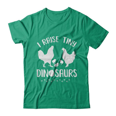 Funny Farmer I Raise Tiny Dinosaurs Chickens-T-Shirt & Hoodie-Classic T-Shirt-Kelly Green