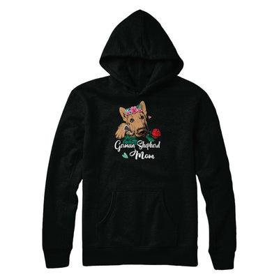 German Shepherd Mom Funny Dog Mom Gift Idea-T-Shirt & Tank Top-Pullover Hoodie-Black