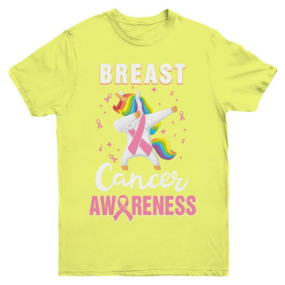 Inspirational Breast Cancer Awareness Unicorn Support Youth-Youth Shirt-Youth T-Shirt-Daisy