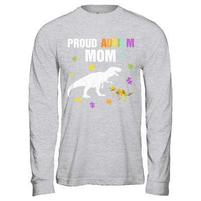 Proud Autism Mom T-Rex Dinosaur Autism Awareness-T-Shirt & Hoodie-