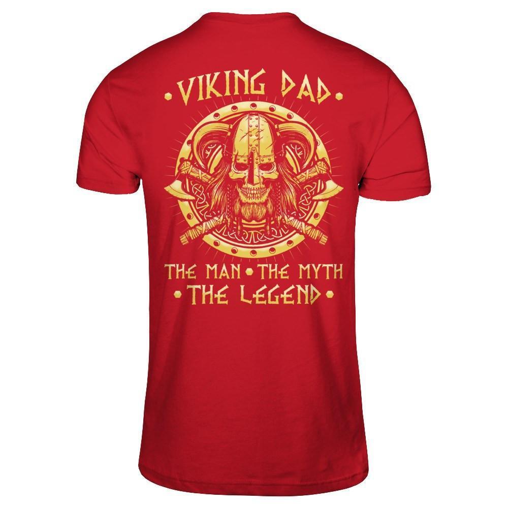 Viking Dad The Man The Myth The Legend-T-Shirt & Hoodie-Classic T-Shirt-Red