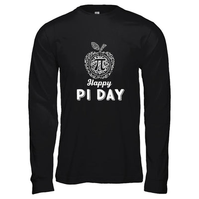 Happy Pi Day Math Teacher-T-Shirt & Hoodie-Long Sleeve T-Shirt-Black