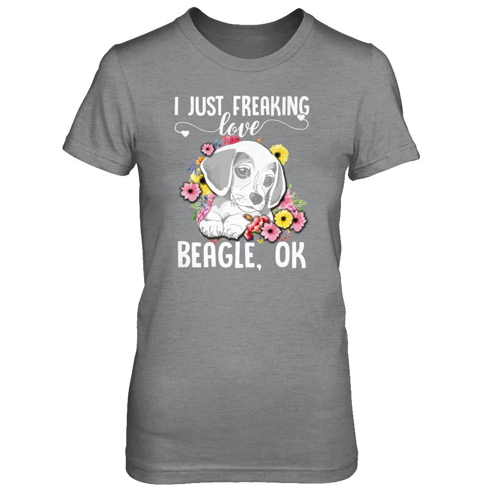 Dog I Just Freaking Love Beagle-T-Shirt & Tank Top-