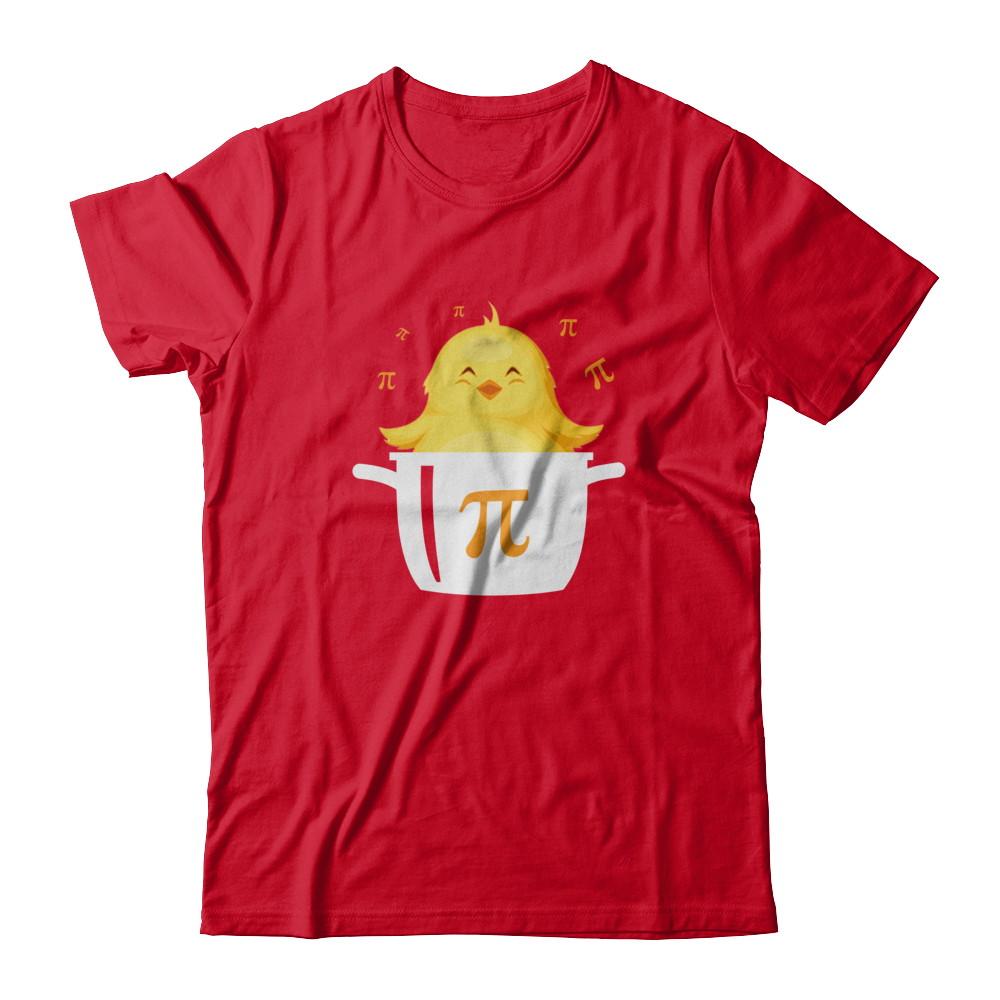 Funny Chicken Pot Pie Chicken Pot Happy Pi Day-T-Shirt & Hoodie-Premium T-Shirt-Red