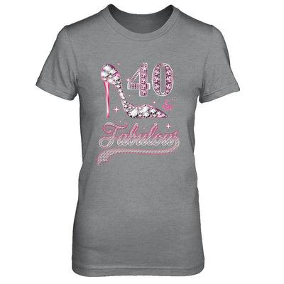 40 And Fabulous 40 Years Old 1981 40th Birthday Gift-T-Shirt & Hoodie-Women's T-Shirt-Sport Grey