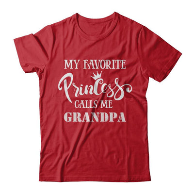 My Favorite Princess Calls Me Grandpa-T-Shirt & Hoodie-Classic T-Shirt-Red