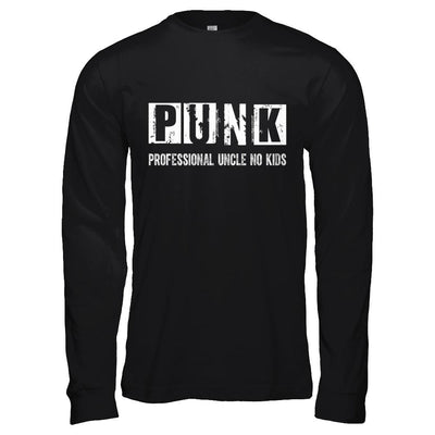 Punk Professional Uncle No Kids Rock-T-Shirt & Hoodie-Long Sleeve T-Shirt-Black