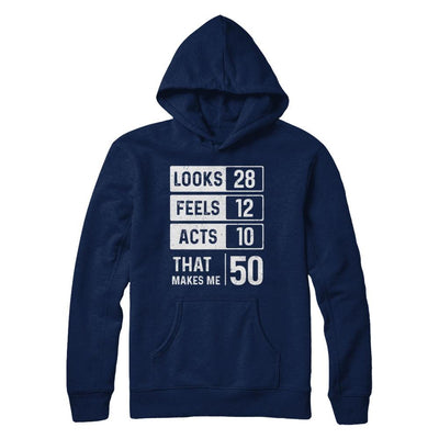 1971 50th Years Old Birthday Looks Feels Acts Make Me 50th-T-Shirt & Hoodie-Pullover Hoodie-Navy