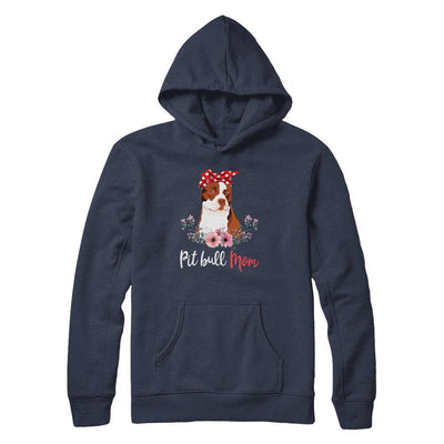 Pitbull Mom Gift For Women Dog Lover-T-Shirt & Hoodie-Pullover Hoodie-Navy