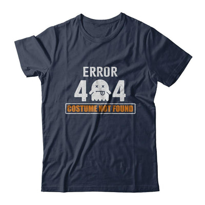 Funny Halloween Error 404 Costume Not Found-T-Shirt & Hoodie-Classic T-Shirt-Navy