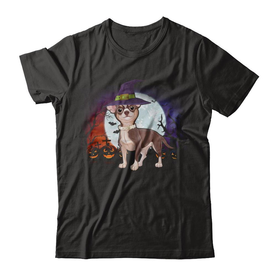 Cute Halloween Chihuahua Puppy Pumpkins-T-Shirt & Sweatshirt-Premium T-Shirt-Black