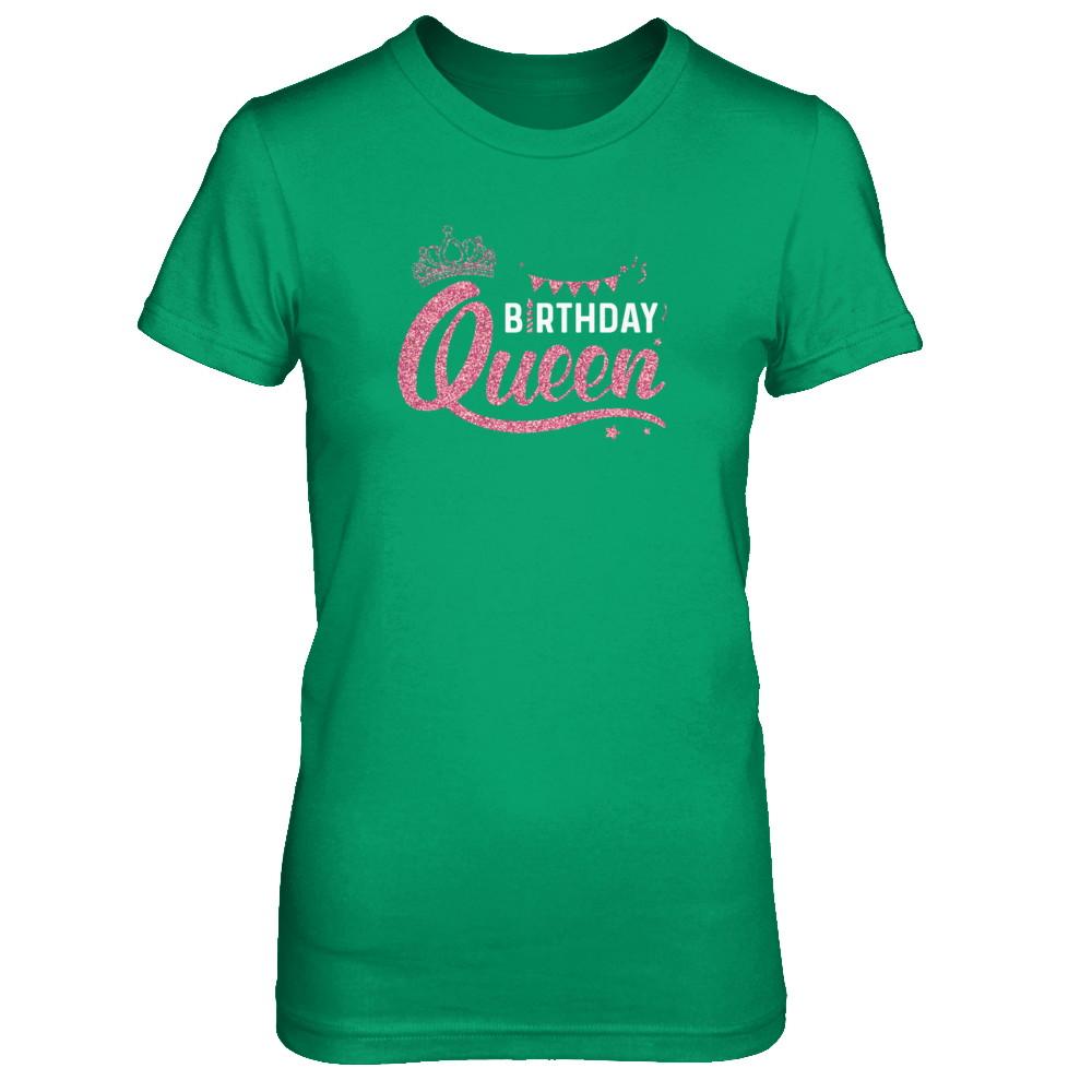Birthday Queen Happy Party-T-Shirt & Tank Top-Women's T-Shirt-Irish Green