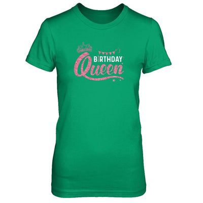 Birthday Queen Happy Party-T-Shirt & Tank Top-Women's T-Shirt-Irish Green