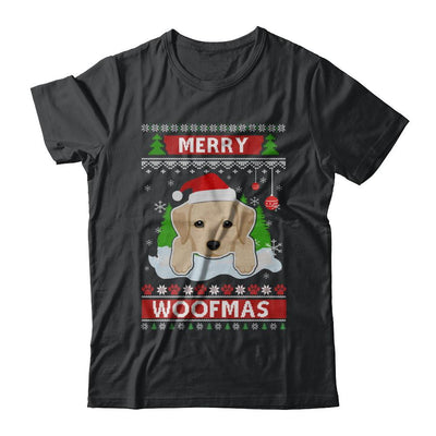 Labrador Merry Woofmas Ugly Christmas Sweater-T-Shirt & Sweatshirt-Classic T-Shirt-Black