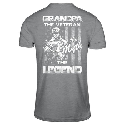 Grandpa The Veteran The Myth The Legend-T-Shirt & Hoodie-Classic T-Shirt-Sport Grey