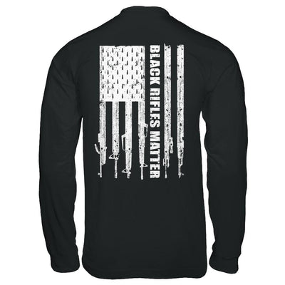 Black Rifles Matter 2nd Amendment Ar15-T-Shirt & Hoodie-Long Sleeve T-Shirt-Black