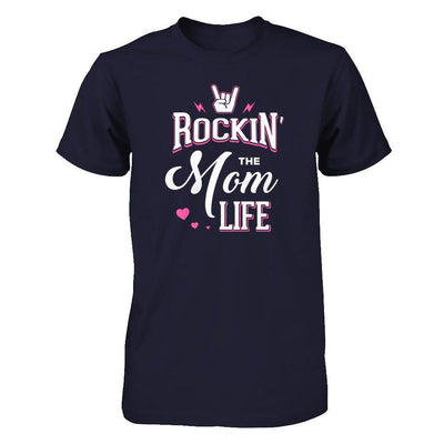 Rockin' The Mom Life-T-Shirt & Tank Top-Premium T-Shirt-Midnight Navy
