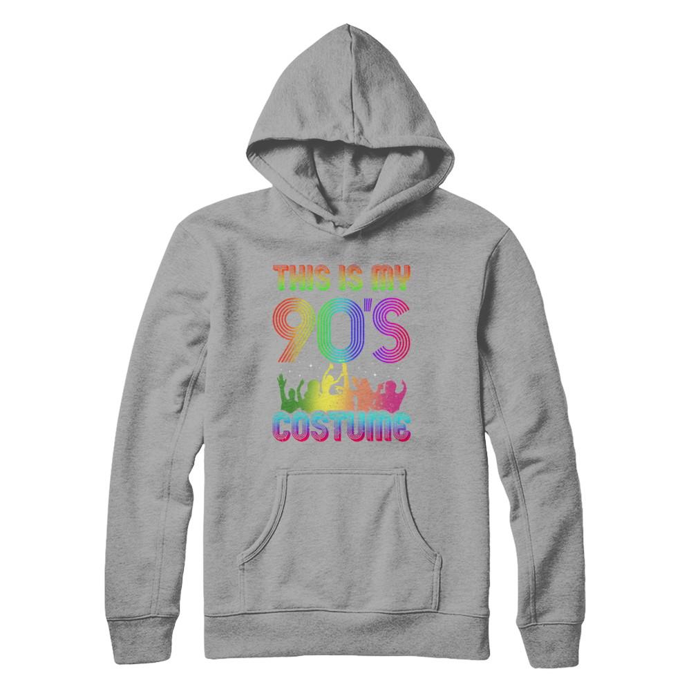 This Is My 90s Costume Halloween 1990s Gift-T-Shirt & Hoodie-Pullover Hoodie-Light Steel