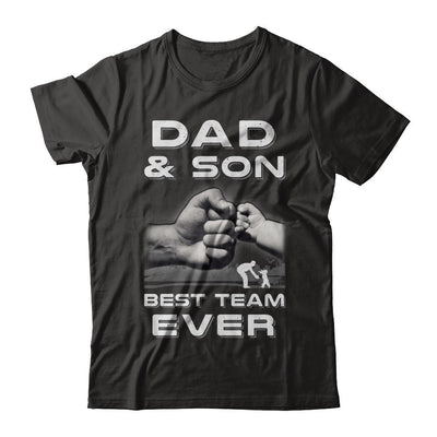 Dad And Son Best Team Ever Fathers Day-T-Shirt & Hoodie-Classic T-Shirt-Black