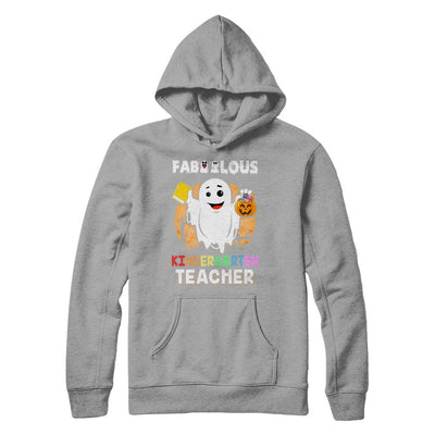 Faboolous Fabulous Kindergarten Teacher Halloween-T-Shirt & Hoodie-Pullover Hoodie-Light Steel