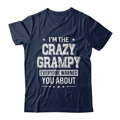 I'm The Crazy Grampy Papa Grandpa Fathers Day-T-Shirt & Hoodie-Classic T-Shirt-Navy