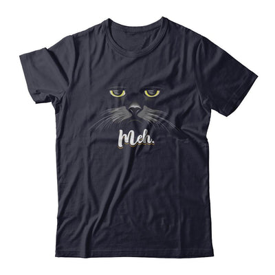 Funny Halloween Cat Meh Gift-T-Shirt & Sweatshirt-Premium T-Shirt-Midnight Navy