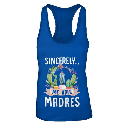 Sincerely Me Vale Madres Cactus-T-Shirt & Tank Top-Women's Ideal Racerback Tank-Royal