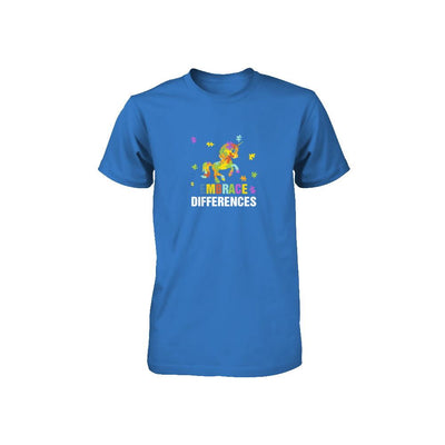 Autism Awareness Puzzle Piece Unicorn Embrace Differences Youth-Youth Shirt-