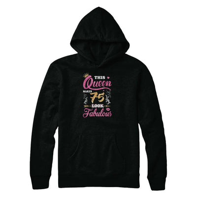 This Queen Makes 75 Look Fabulous 1946 75th Birthday-T-Shirt & Tank Top-Pullover Hoodie-Black